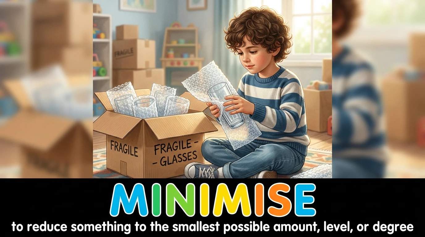 English Illustration for minimise